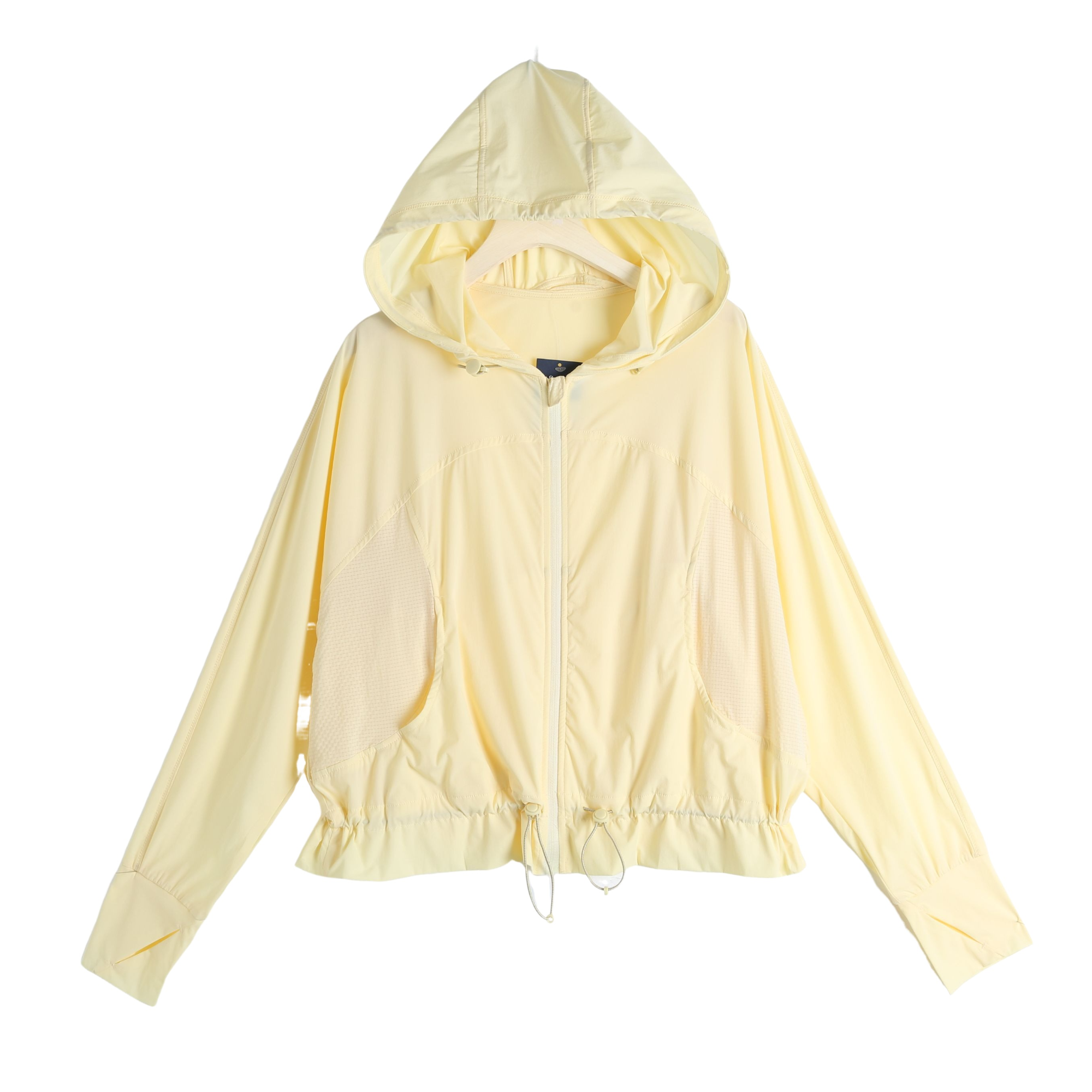 W0109女士外套长袖百搭时尚休闲夏季连帽宽松运动风防晒衣