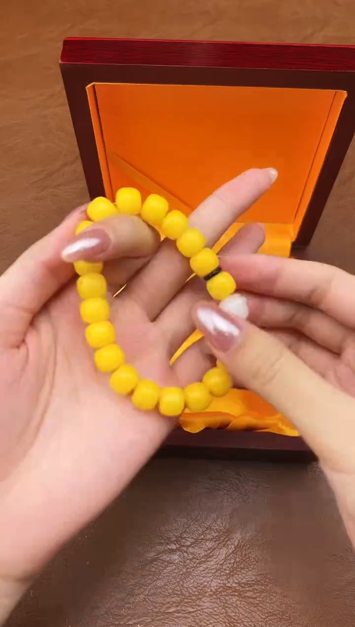 万家文玩阁黄玉菩提链接@@L052