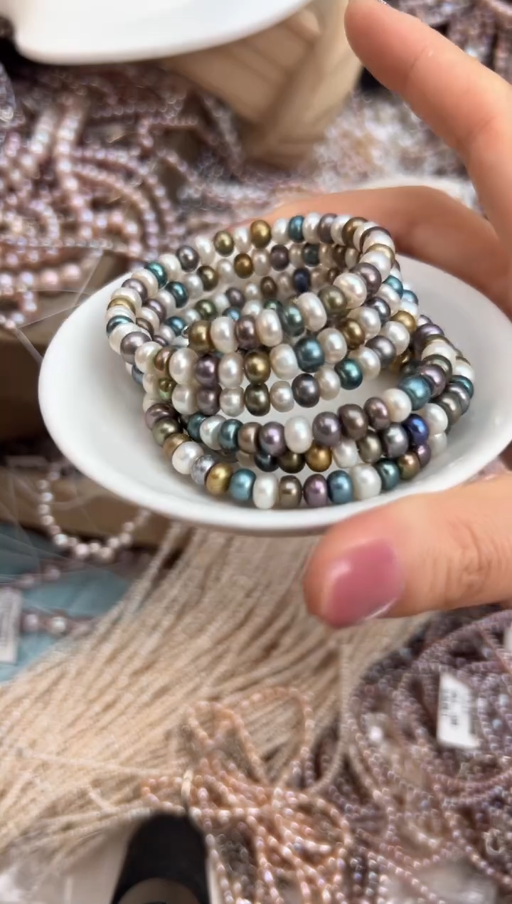 未镶嵌福利淡水珍珠多圈*珍珠（无核）不选颜色
