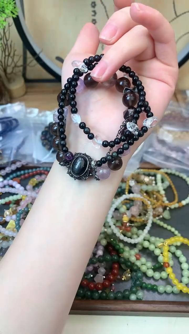 【闪购商品】黑曜岩手饰未镶嵌1002