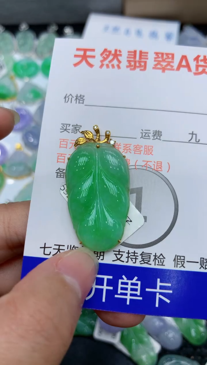 【闪购商品】翡翠颈饰18K金镶嵌111111111111