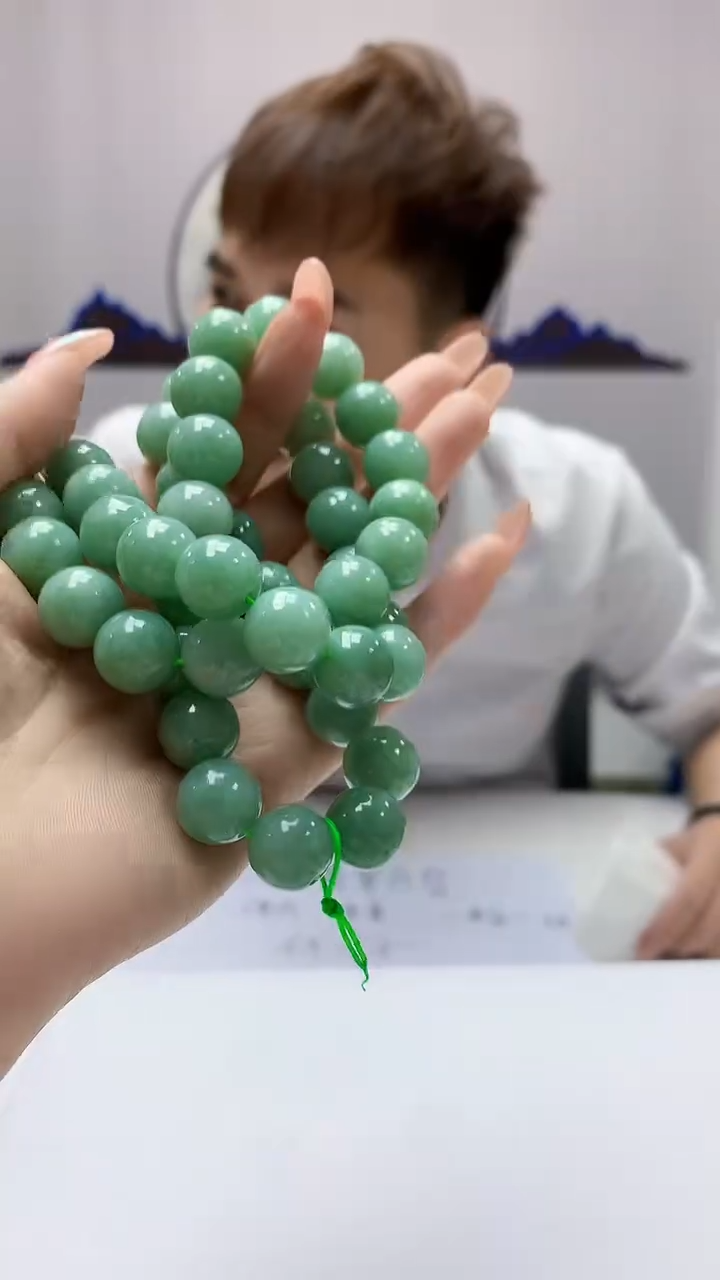【闪购商品】定制翡翠未镶嵌4868DD-毛货珠链229