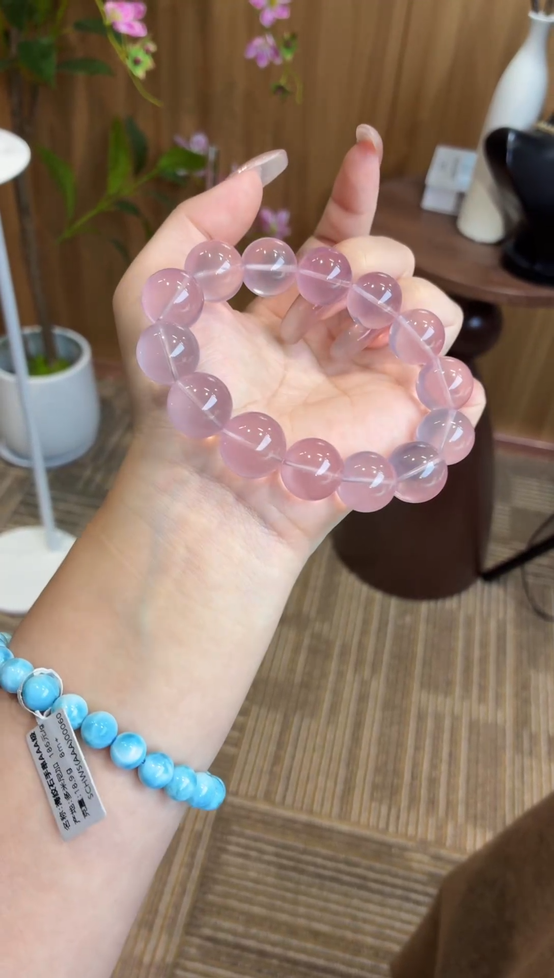 未镶嵌手串水晶莫桑比克全净体冰粉15m+