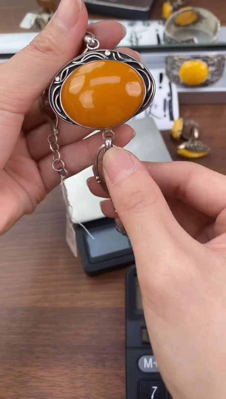 裸石琥珀未镶嵌天然琥珀蜜蜡