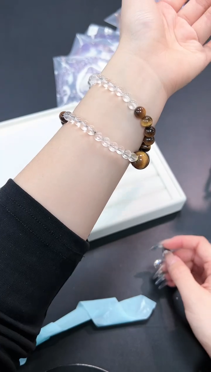 【闪购商品】水晶手串未镶嵌17e多样性发其一/1条默认微瑕