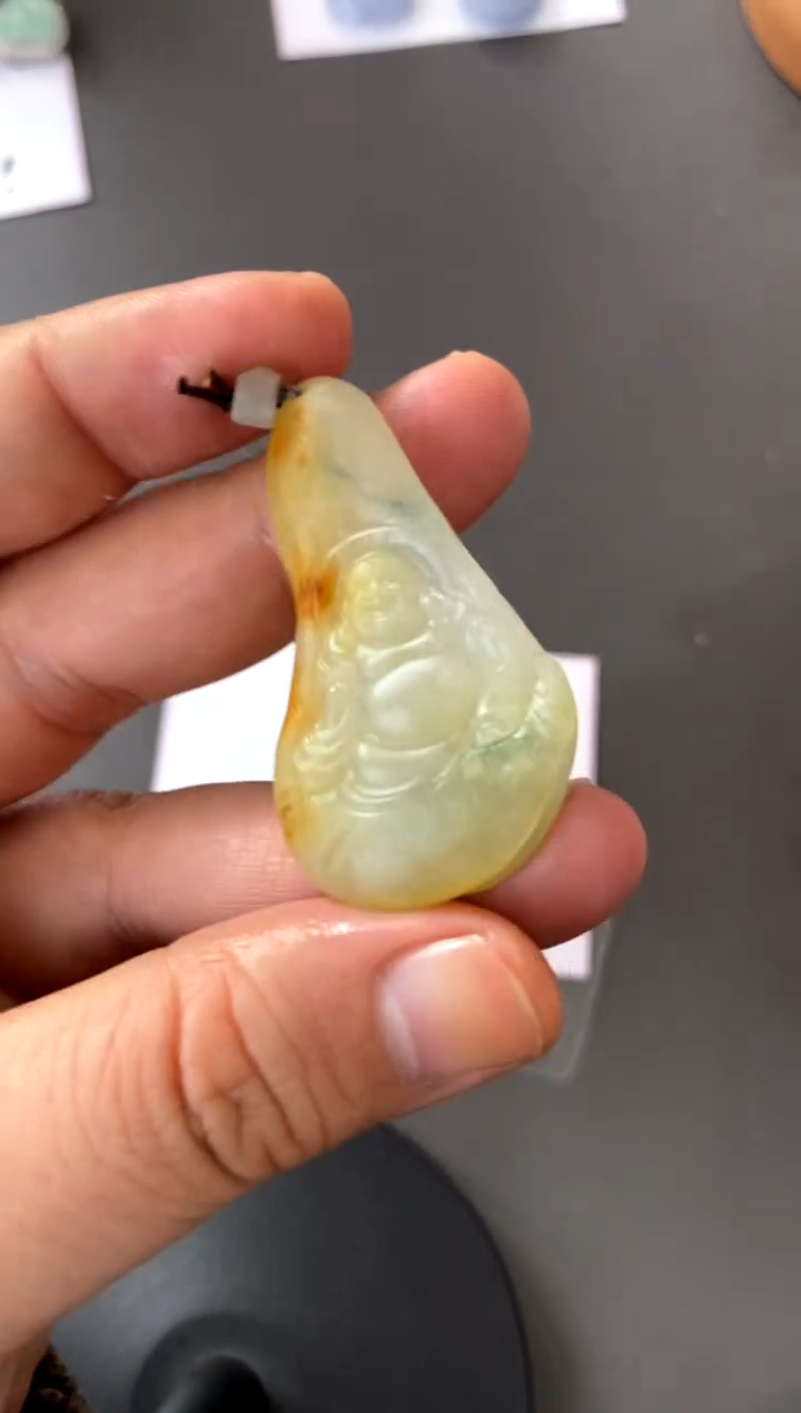 【闪购商品】定制翡翠未镶嵌布袋佛