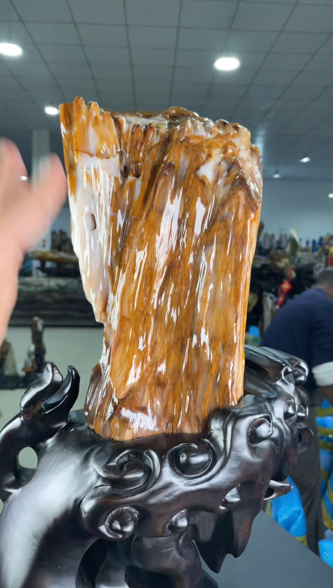 【闪购商品】硅化玉摆件未镶嵌52
