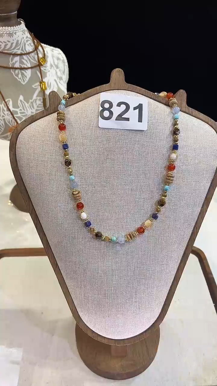 项链钛钢淡水珍珠821