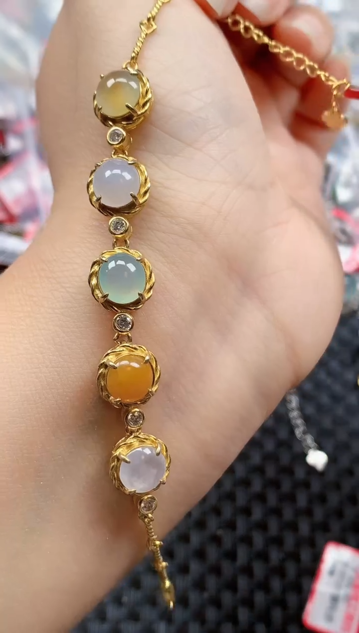 银S925镶嵌戒指翡翠天然A货缅甸翡翠