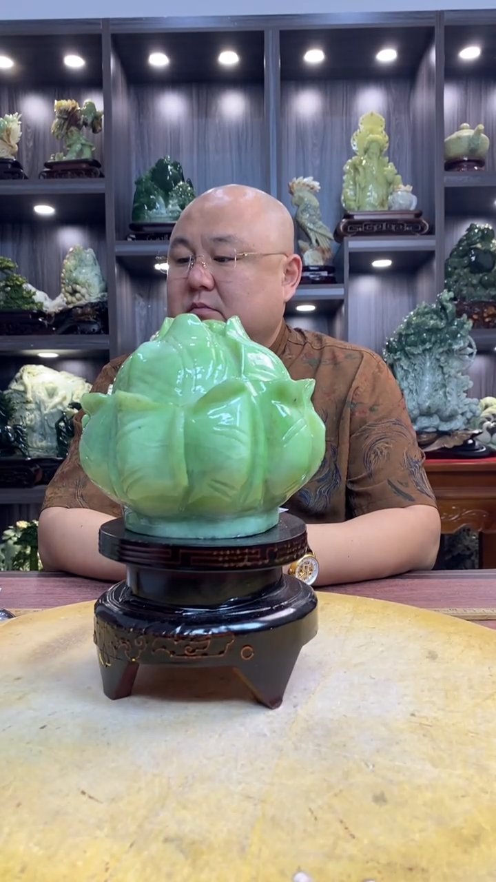 玉人*玉岫岩料手工雕刻装饰摆件居家送礼一物一图精品摆件