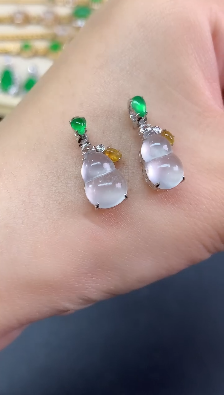 吊坠(不含链)18K金镶嵌翡翠吊坠(不含链)|4980多样性发其一