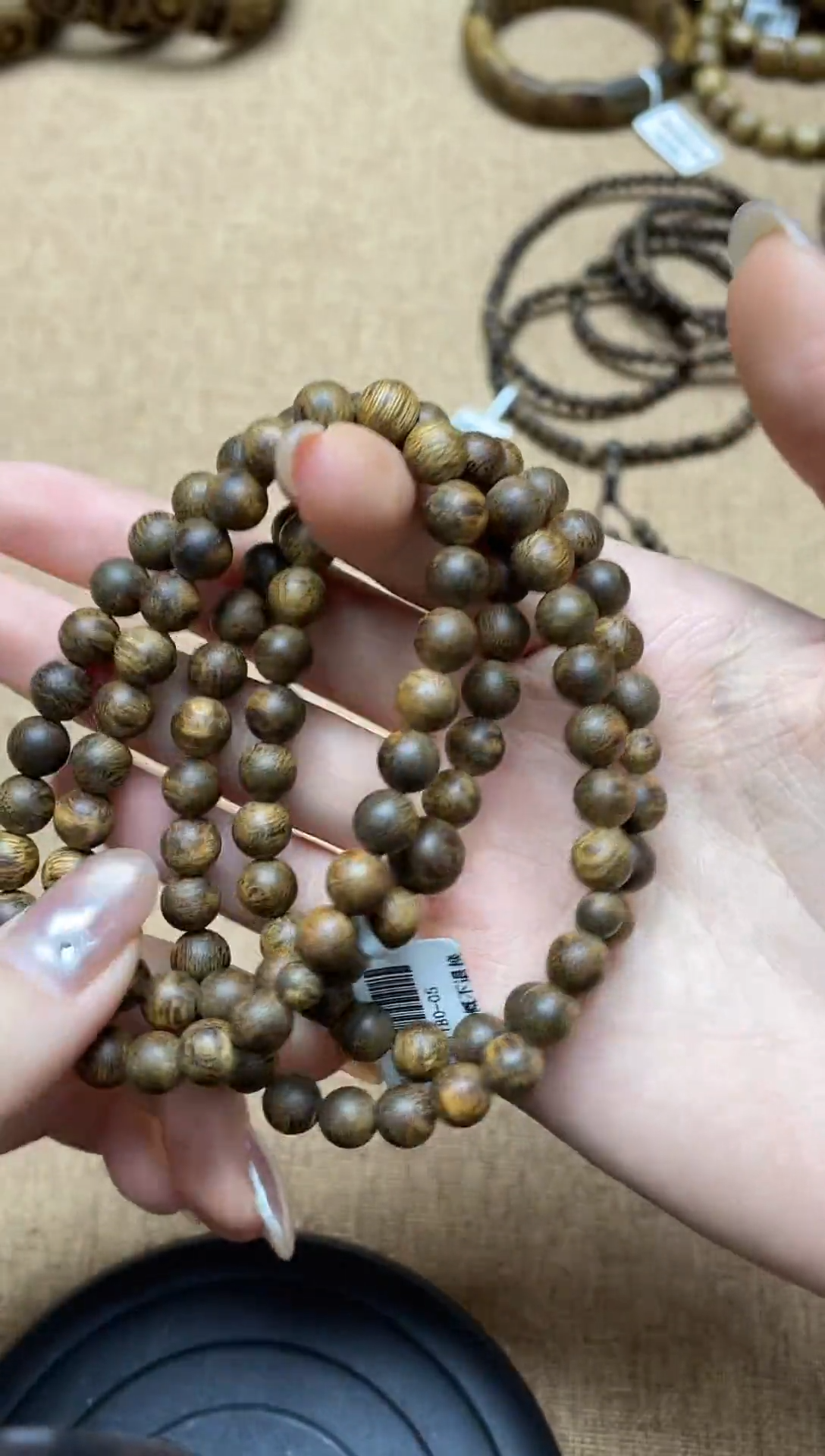 沉香手串菩萨棋0.7圆珠单圈多样性发其一
