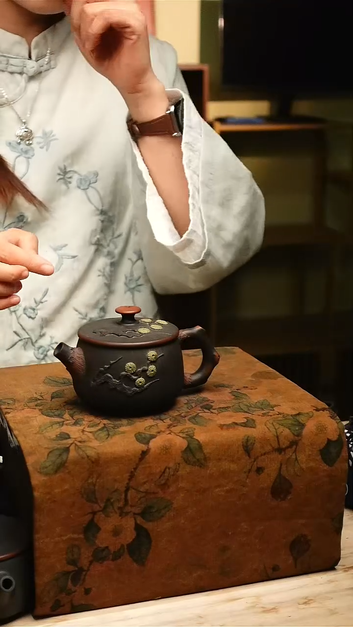 陶云南建水紫陶松针壶