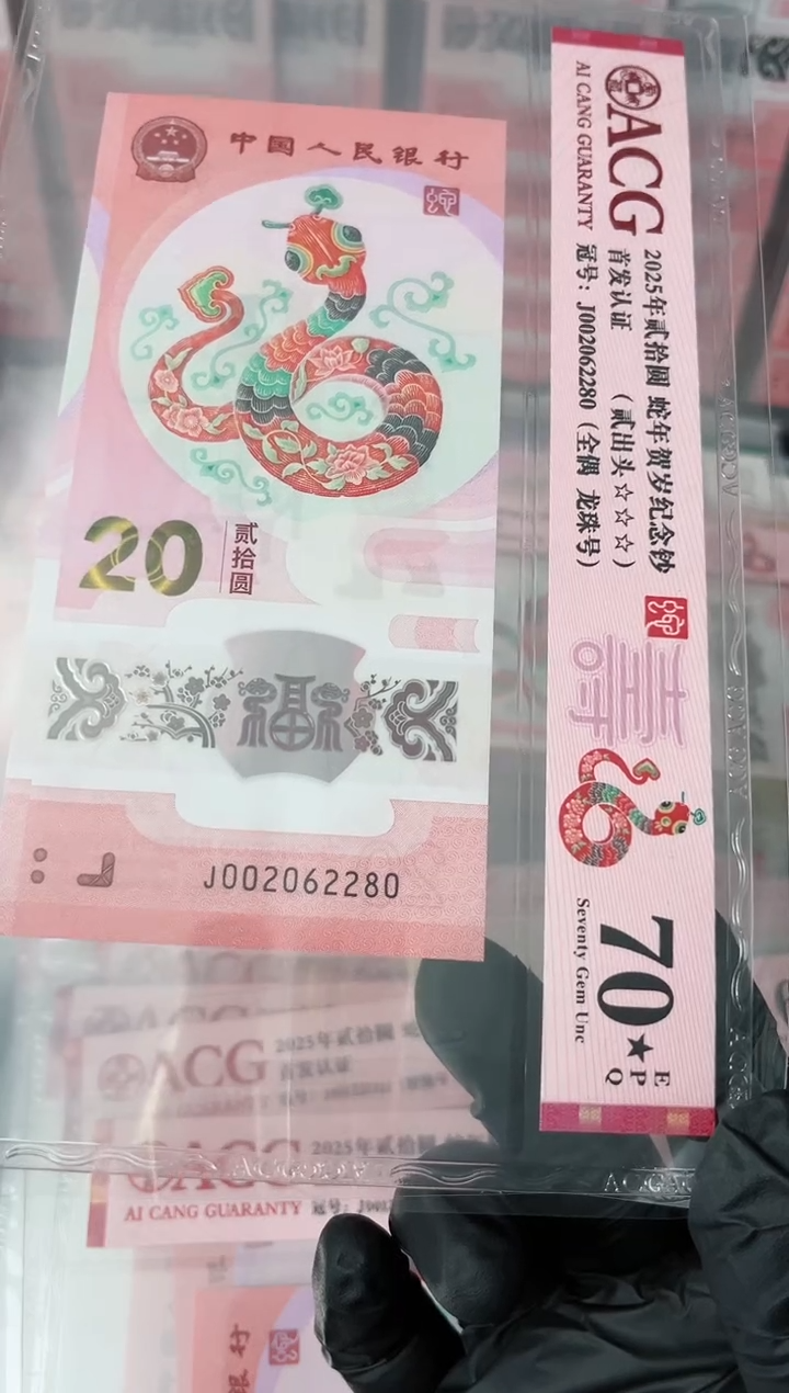 【闪购商品】2025年蛇钞单张JO01221928