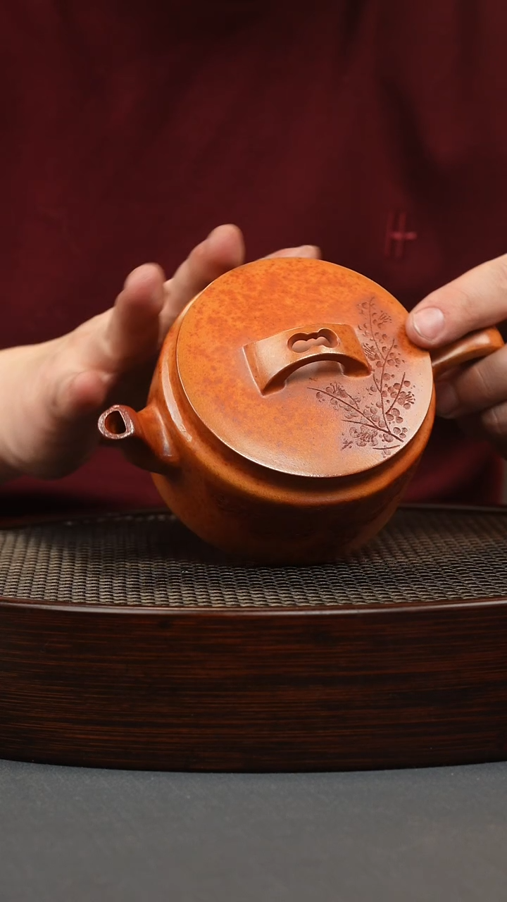 【闪购商品】紫砂茶壶三湾汉瓦火云烧