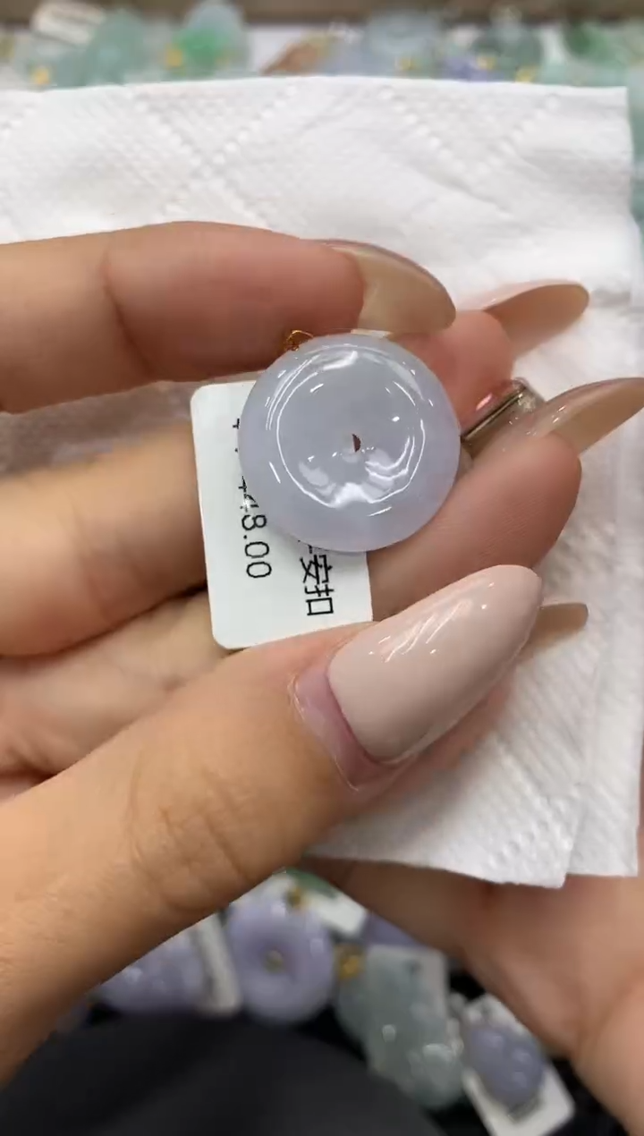 颈饰18K金镶嵌翡翠111111111111