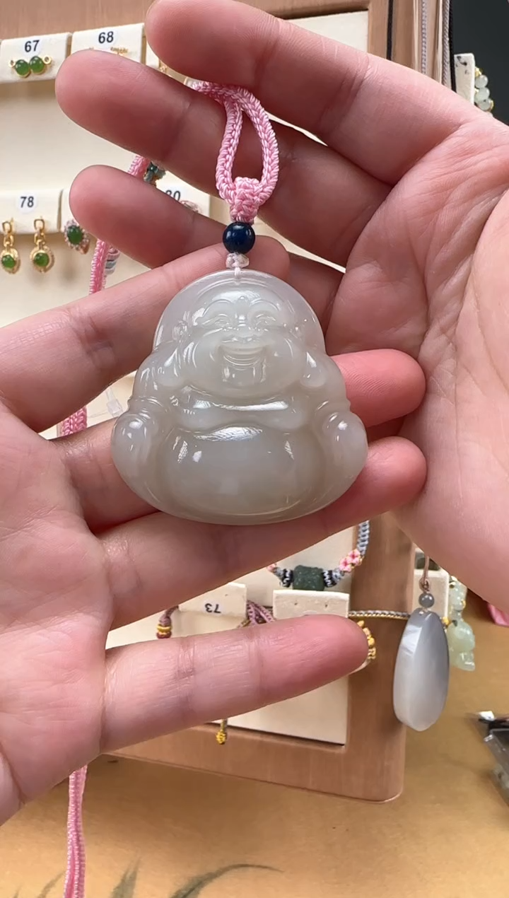 【闪购商品】和田玉颈饰未镶嵌48佛公吊坠