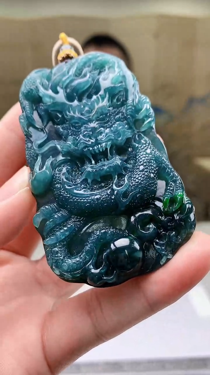 【闪购商品】定制翡翠未镶嵌4812bb-毛货挂件70