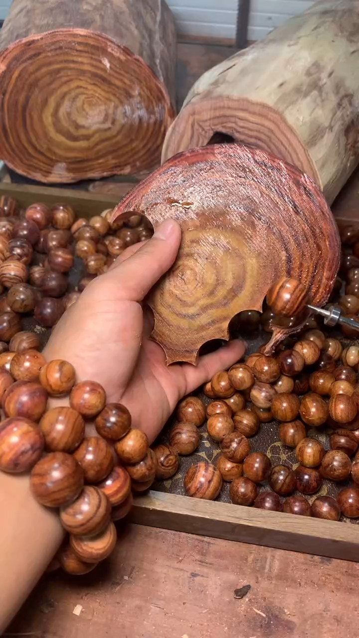 手串黄花梨/降香黄檀海南黄花梨1.5单圈15颗手串定制，不退不换