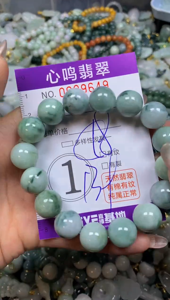 翡翠未镶嵌颈饰闪购009649