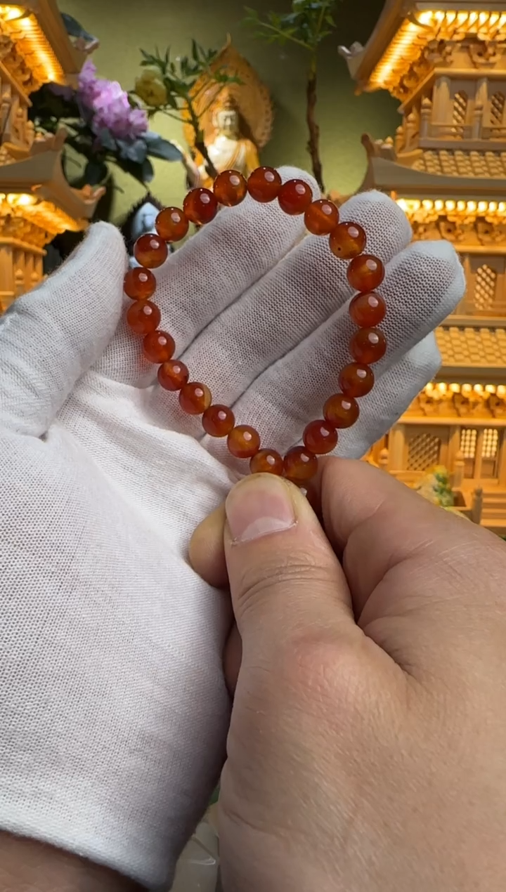 【闪购商品】玛瑙/玉髓手链未镶嵌天然玛瑙手串