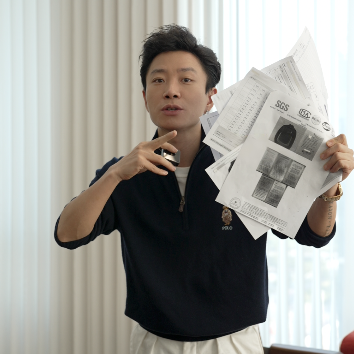 SEASONMARK小熊POLO刺绣绵羊毛半拉链针织衫休闲百搭保暖长袖毛衣