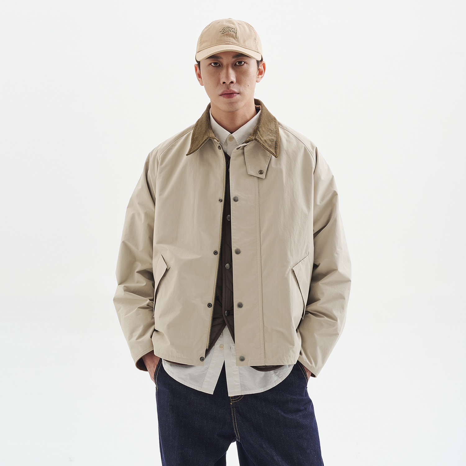 BUTTBILL 24AW定番日系复古猎装三合一两件外套3M新雪丽棉衣服男