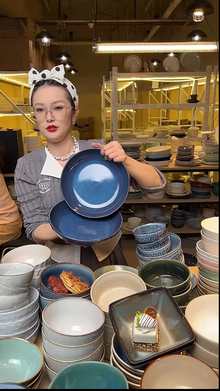 瓷279外贸尾货窑变釉下彩默认微瑕