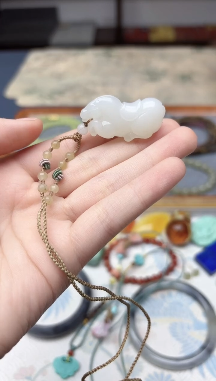 未镶嵌和田玉挂件和田玉白马HX