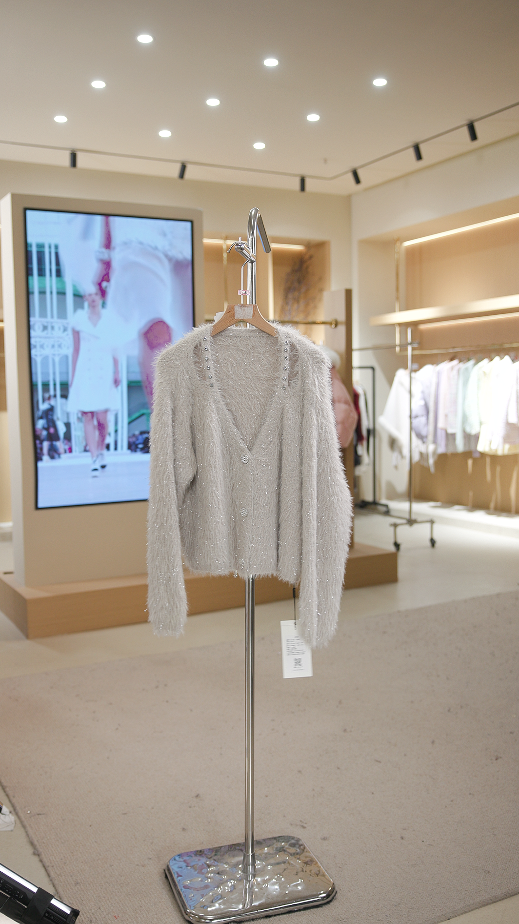 829-4183卡其 秋冬常规款修身型百搭气质秋季毛针织女装