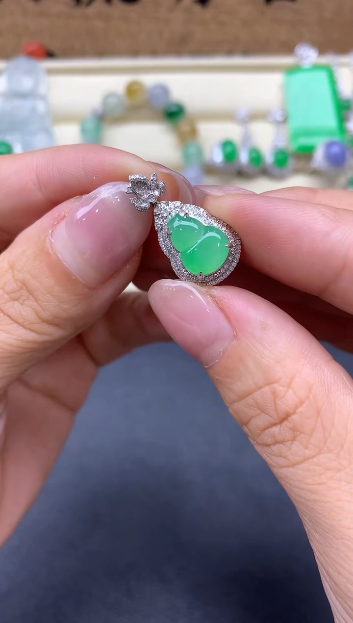 【闪购商品】翡翠颈饰18K金镶嵌363-中国好珍宝