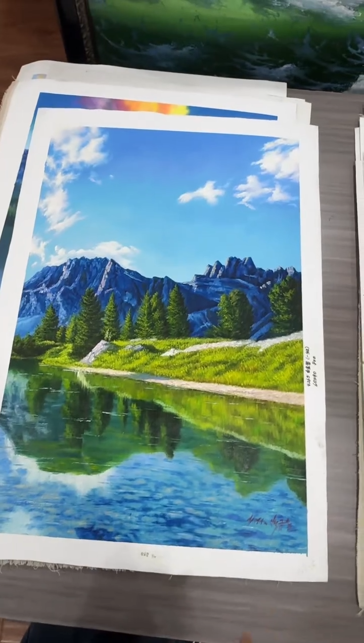 油画【104号】约90*60cm丨朝鲜原创纯手绘孤品油画丨顺丰包邮