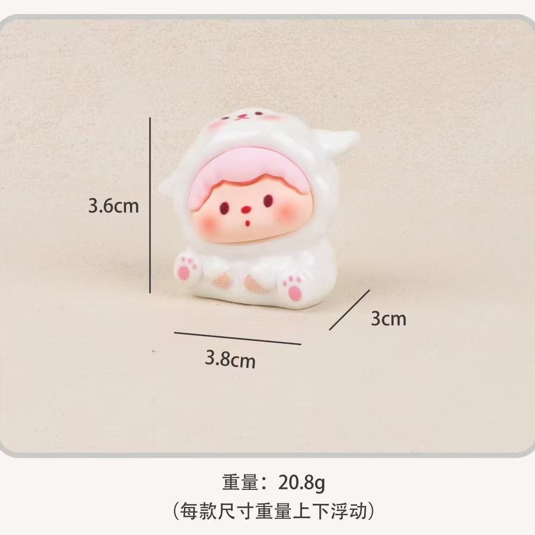 可爱植绒手机挂链1个