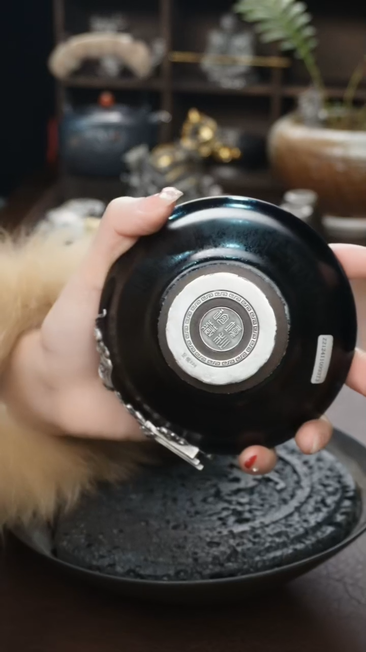 【闪购商品】境秋建盏主人杯高定