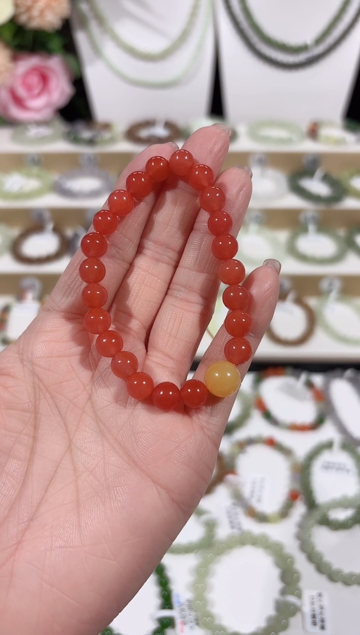 【闪购商品】玛瑙/玉髓未镶嵌手串V