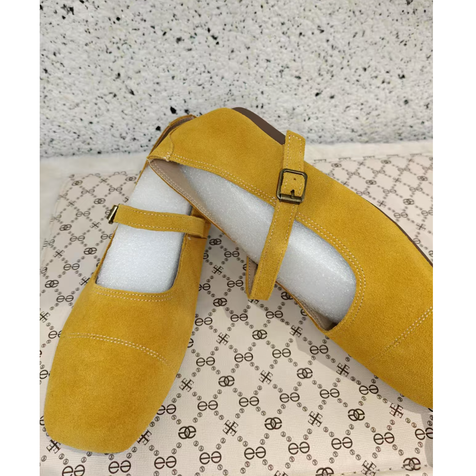 复古玛丽珍方头女鞋仙女风一字带平底鞋