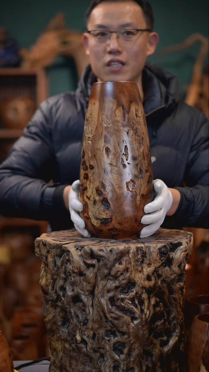 【闪购商品】枣木雷击枣木水滴瓶