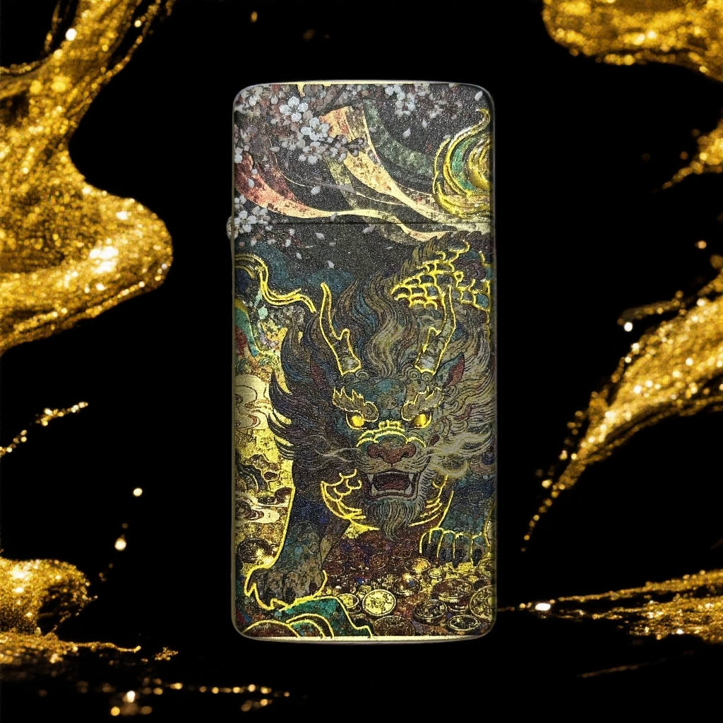 超薄鎏金谛听瑞兽窄机 煤油机（配官方礼盒保卡）Y