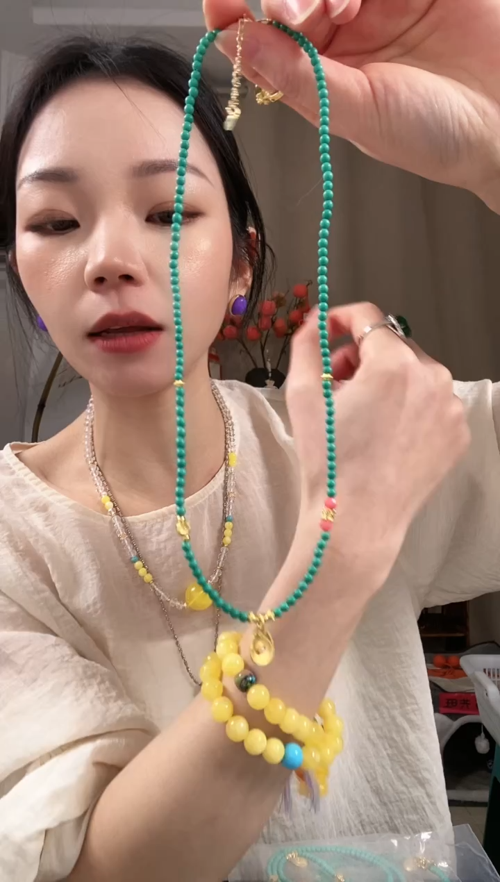 【闪购商品】琥珀颈饰未镶嵌E581EEEEE