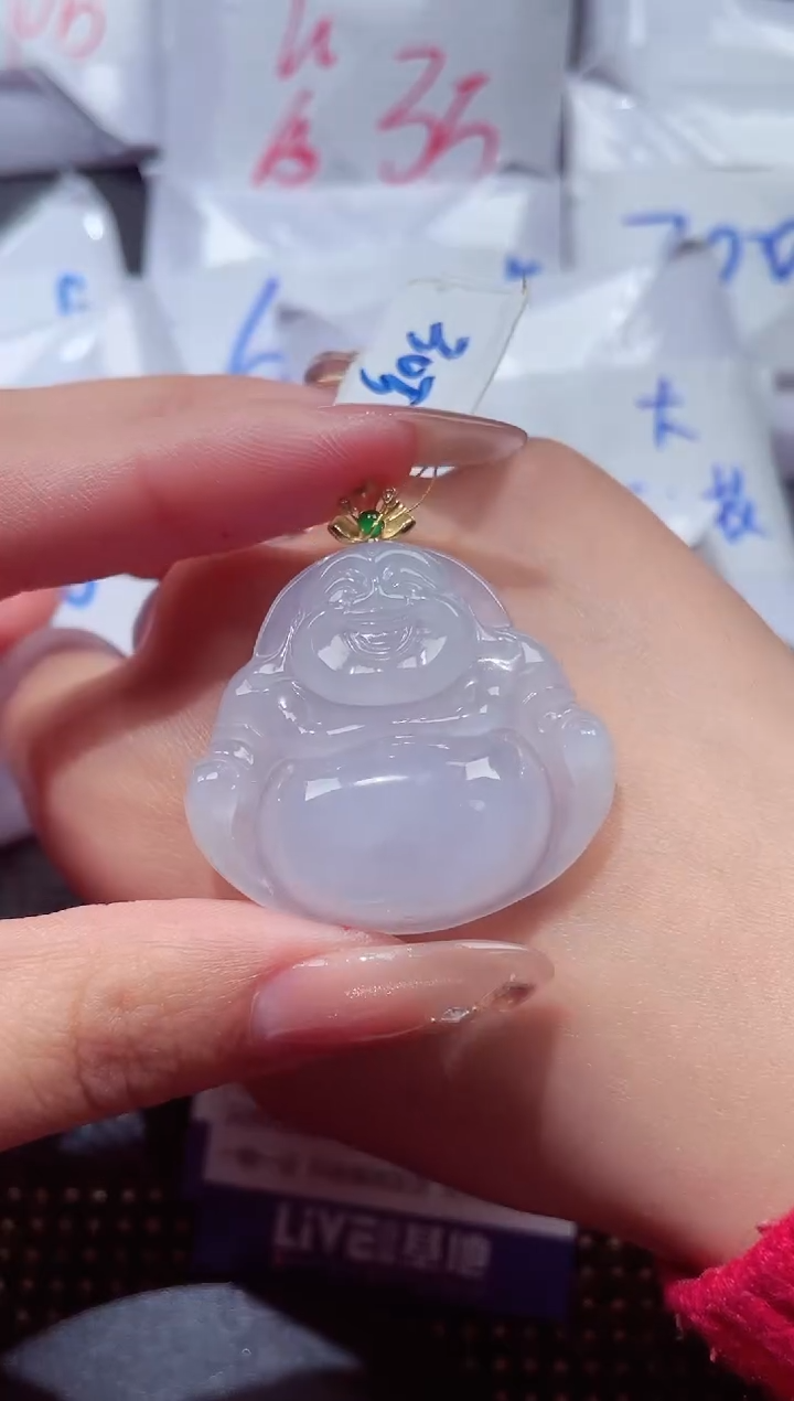 颈饰18K金镶嵌翡翠620