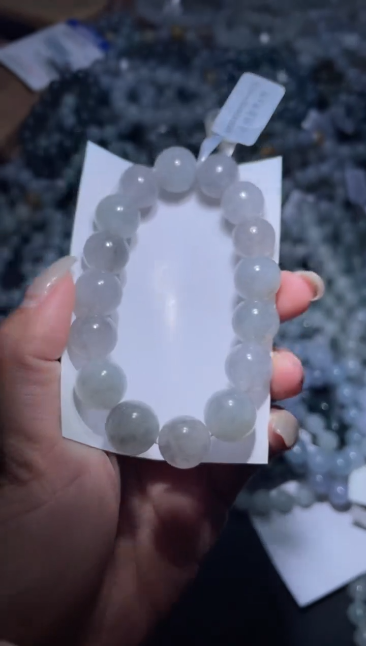 【闪购商品】定制翡翠未镶嵌天然缅甸A货翡翠手串28