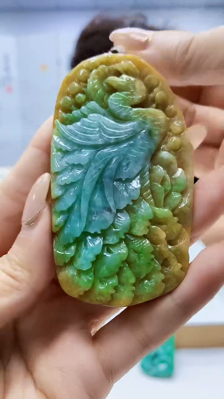 未镶嵌定制翡翠4688ty-毛货挂件36