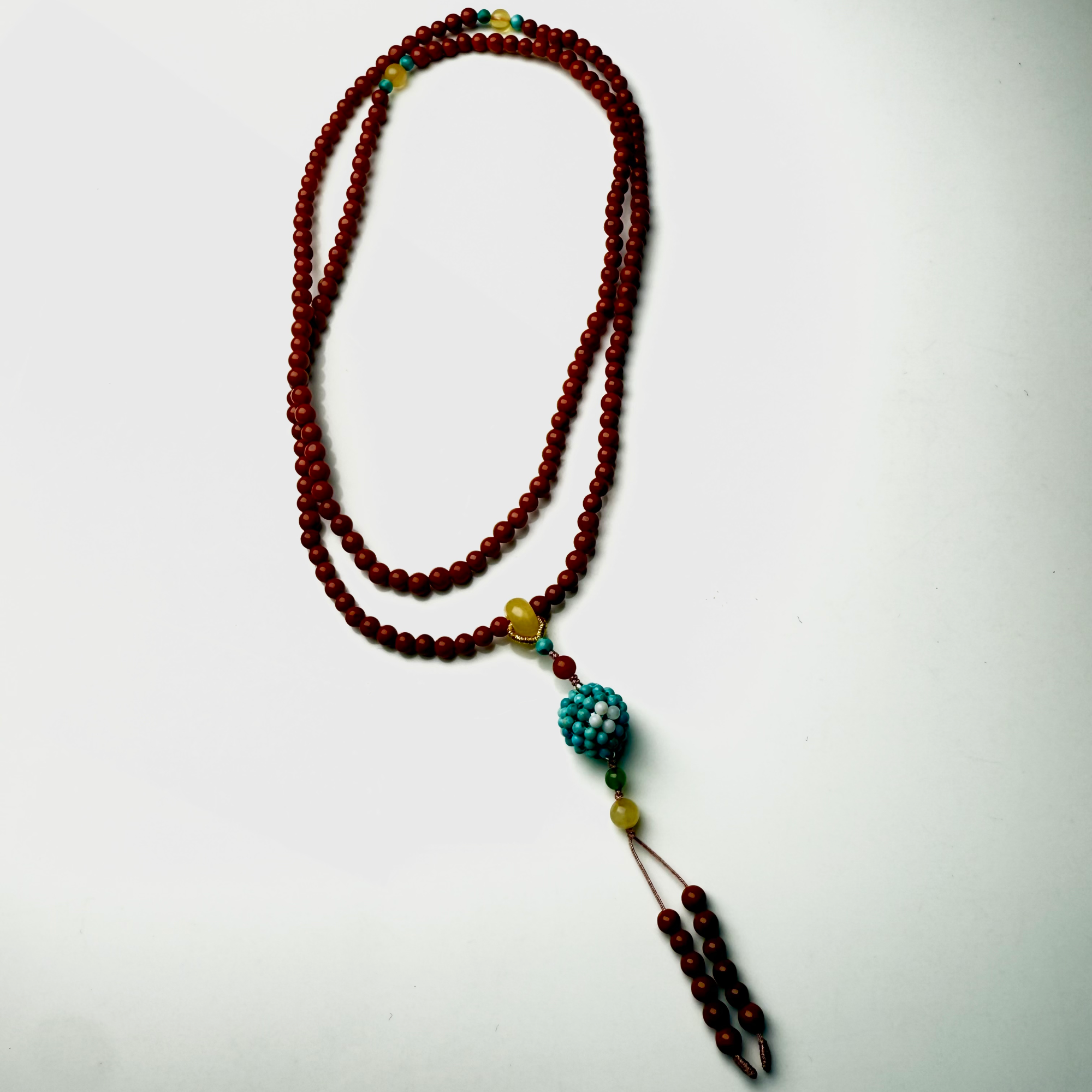 ZBG0848南红蜜蜡绿松项链（天然珠宝多样性发其一）