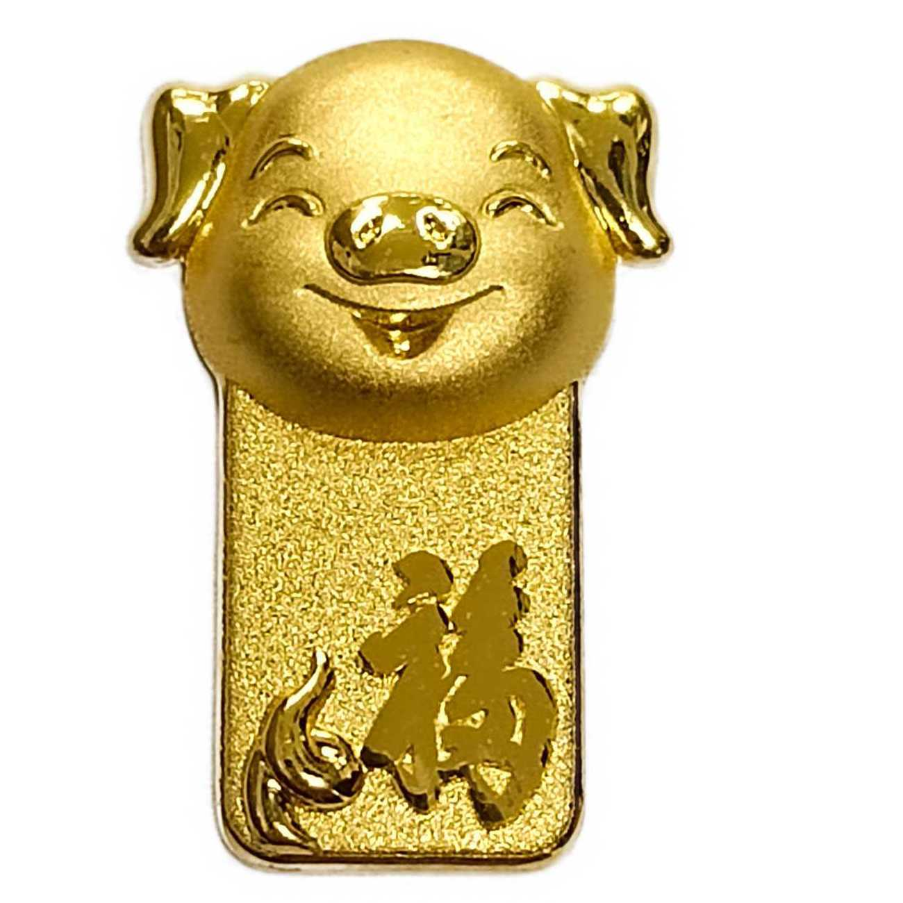 CAIBAI JEWELRY/菜百首饰qh足金饰品金条(异形生肖-猪)-10g