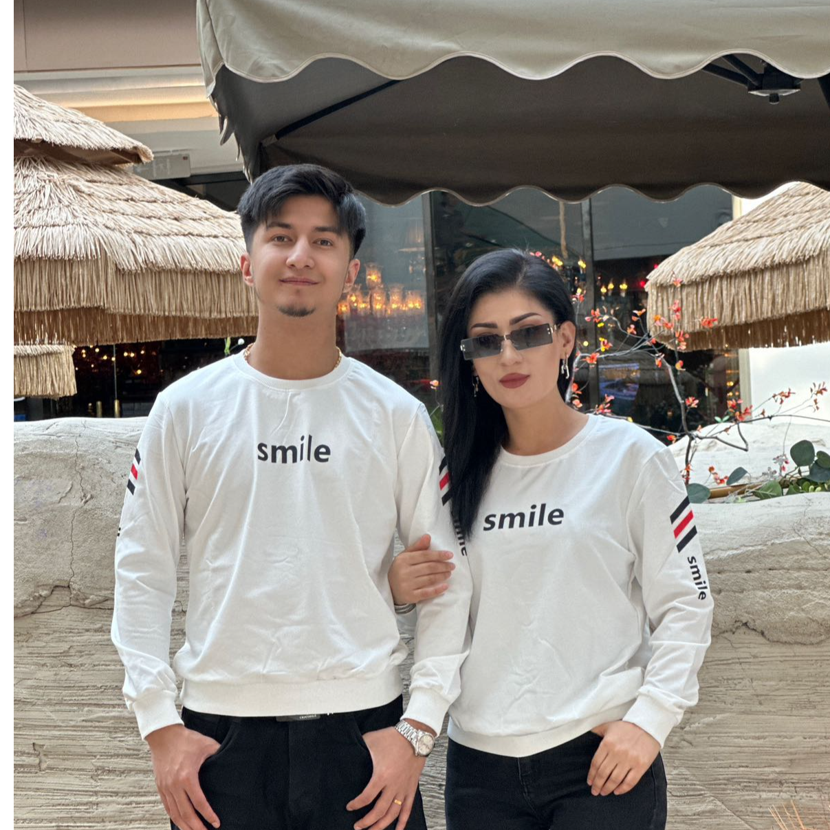 春季秋季印花字母情侣款螺纹卫衣上衣打底运动休闲宽松