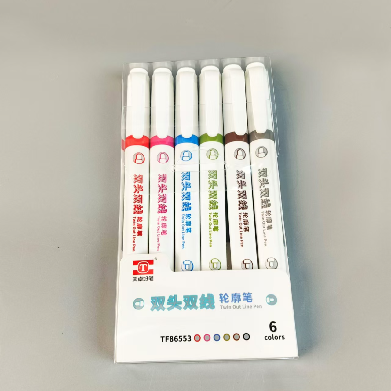 天卓双头双线轮廓笔TF86553/86552