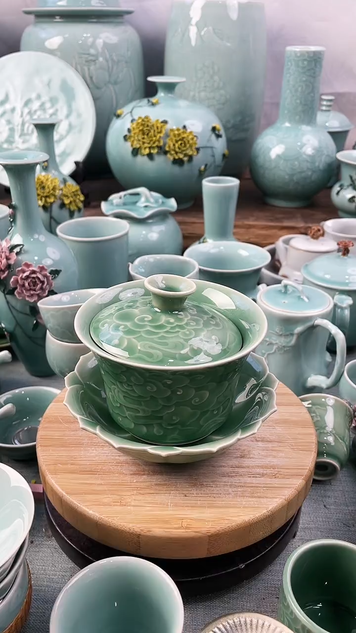 【闪购商品】特价 微瑕 慧仙青瓷