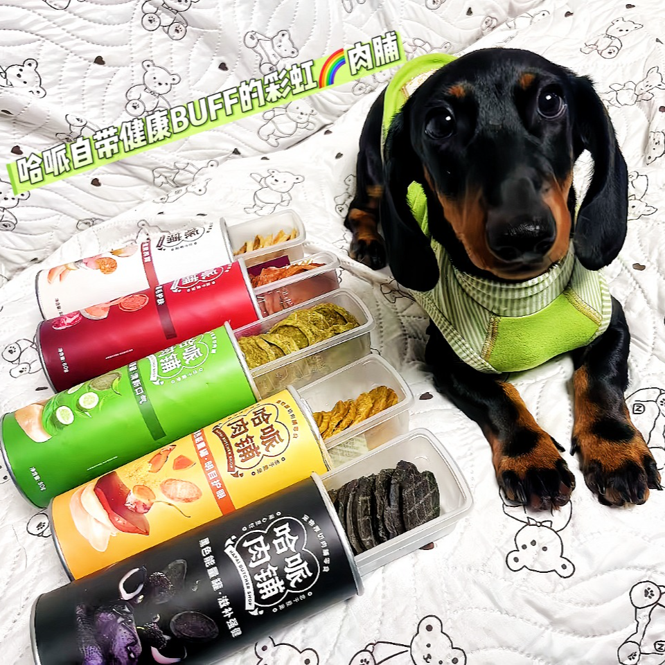 哈p薯片冻干宠物狗零食耐咬补钙磨牙80g/桶