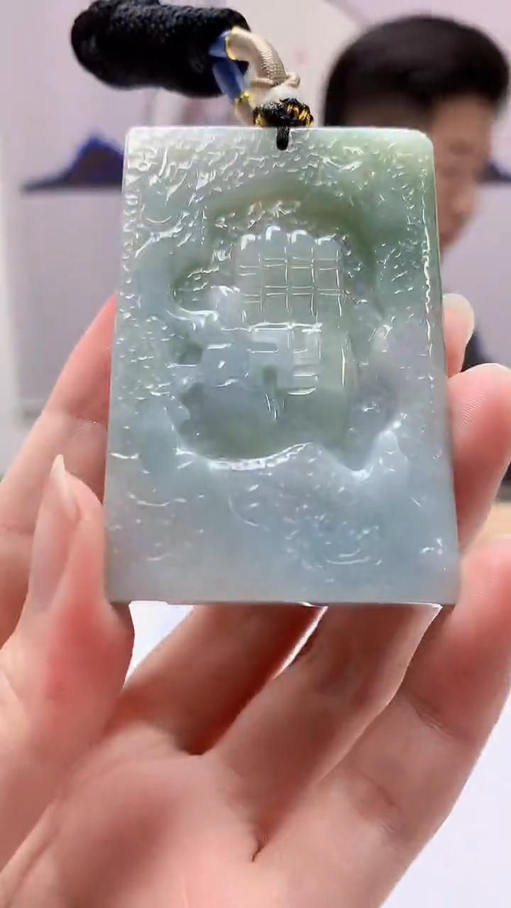 【闪购商品】定制翡翠未镶嵌4917zm-毛货挂件佛手120