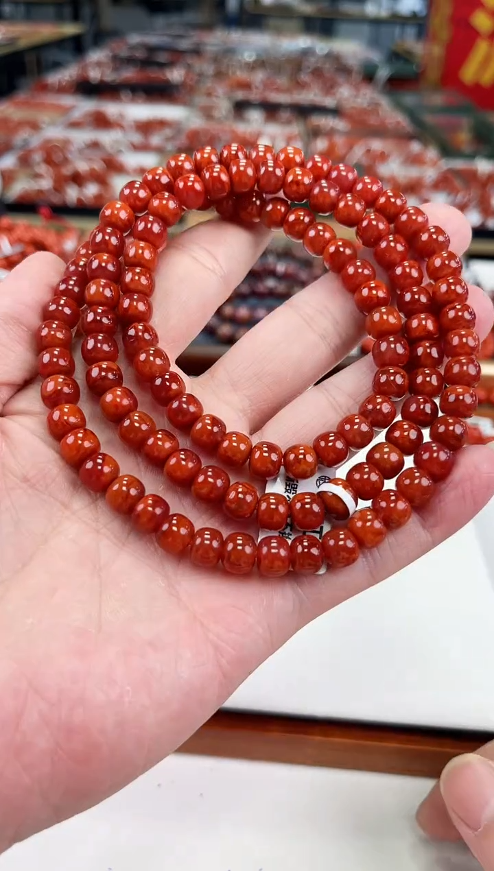 【闪购商品】南红玛瑙瓦西老型多圈8+未镶嵌一个/条
